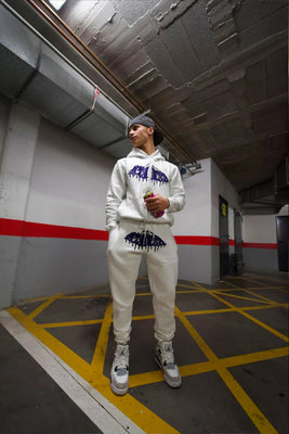 Cargar imagen en el visor de la galería, WHITE DRIP SET TRACKSUIT Mi tienda